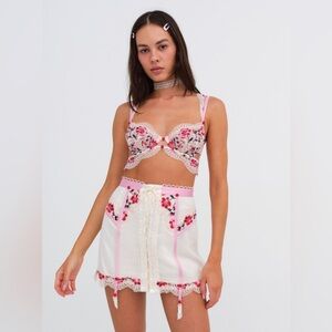 For Love And Lemons Floral Festival 4Pieces Set Size Small NWT